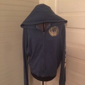 Vintage PINK Zip Up Hooded Jacket, Size L